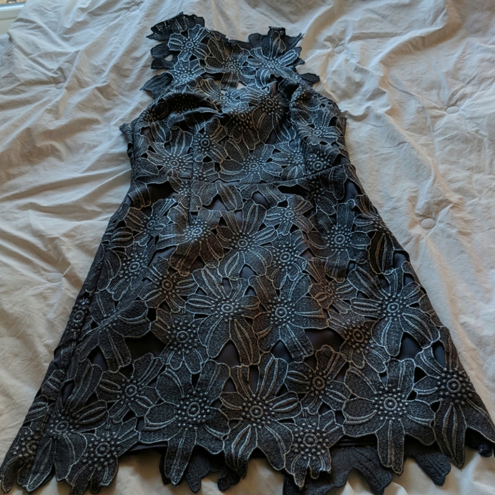 Free people Jessa foil lace dress